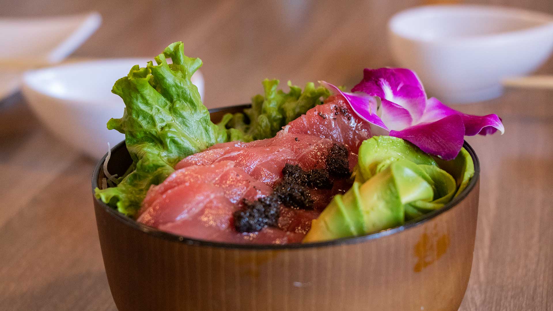 Toro donburi, fatty tuna rice bowl